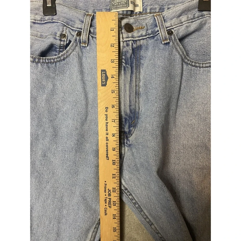 Signature Levi Strauss & Co Mens Jeans 36x30 Light Blue Regular Fit
